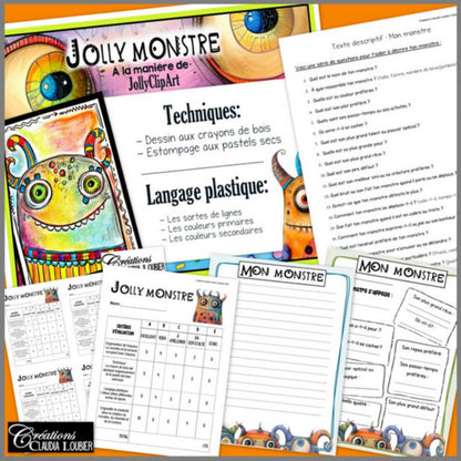 Jolly monstre : Halloween - Projet arts plastiques