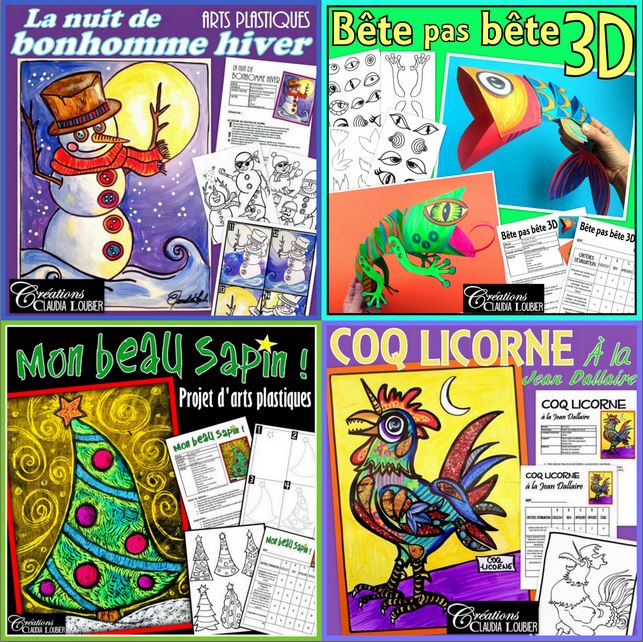 Ensemble 16 projets - Arts plastiques - 6e année