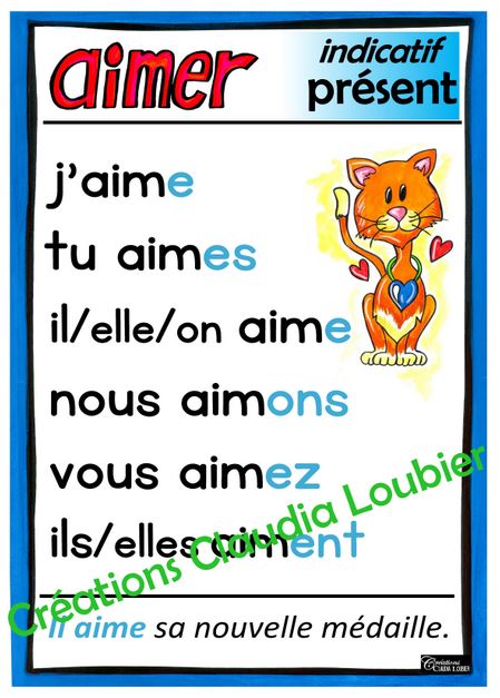 Verbes du 2e cycle - 28 affiches - Français