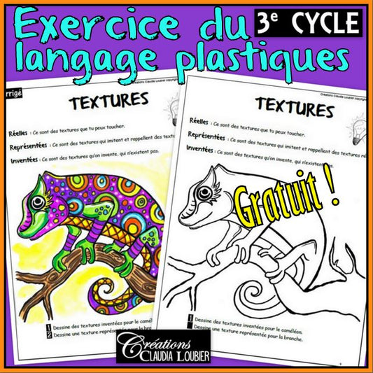 Gratuit Exercice langage plastique :3e cycle - Les textures