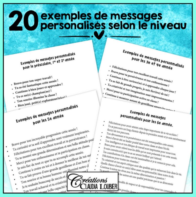 32 Certificats de fin d'année - Animaux