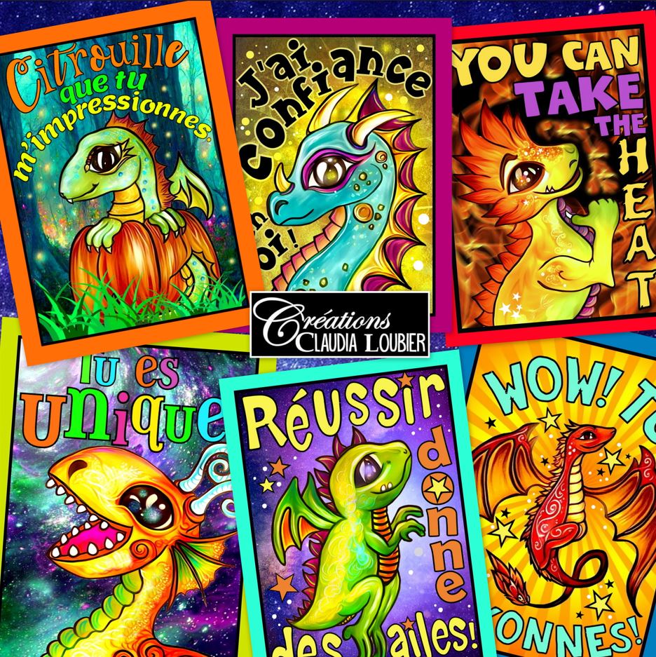 Collection cartes récompenses: Dragons d'Or - Renforcement positif