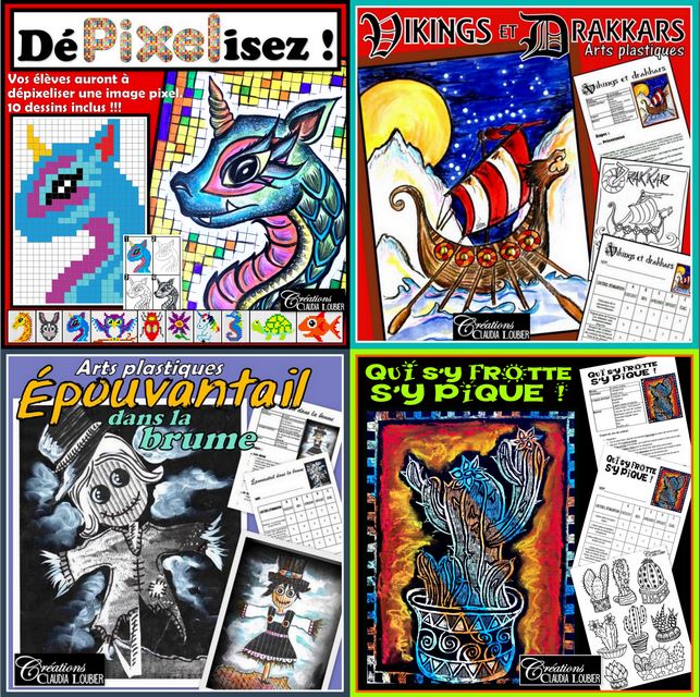 Ensemble 16 projets - Arts plastiques - 5e année