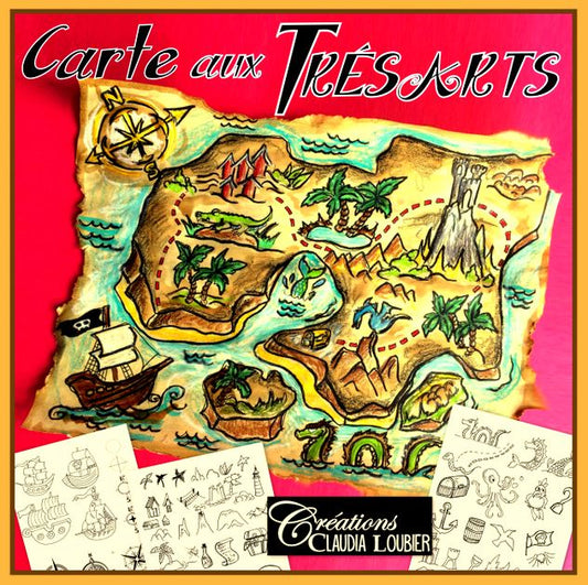 Carte aux trésArts de pirate - Arts plastiques