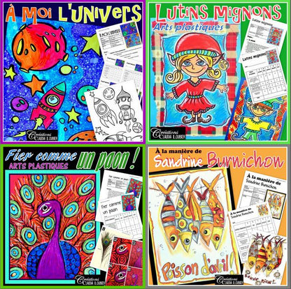 Ensemble 14 projets - Arts plastiques - 2e année