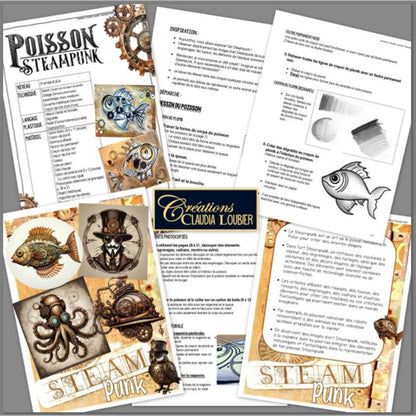 Poisson Steampunk - Arts plastiques - Bas relief