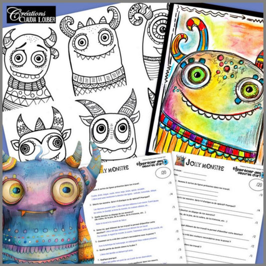 Jolly monstre : Halloween - Projet arts plastiques