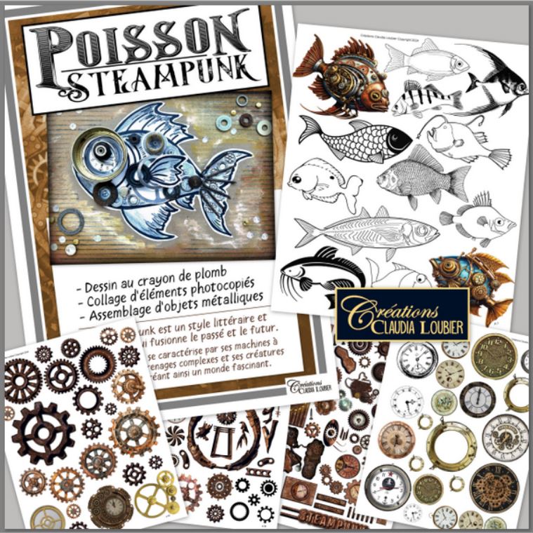 Poisson Steampunk - Arts plastiques - Bas relief