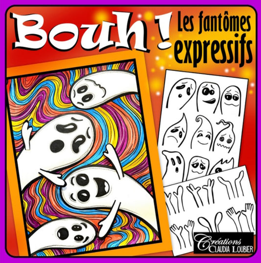 Bouh ! Les fantômes expressifs ! Arts plastiques - Halloween