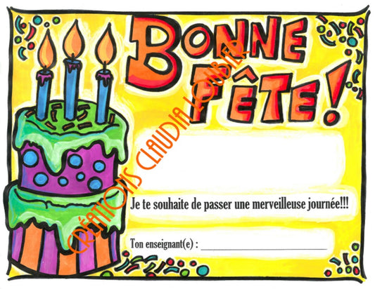 Certificats d'anniversaire: souligner les fêtes