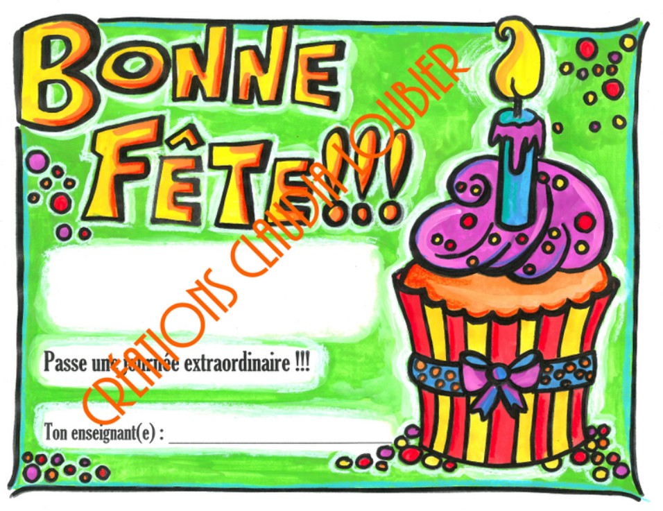 Certificats d'anniversaire: souligner les fêtes