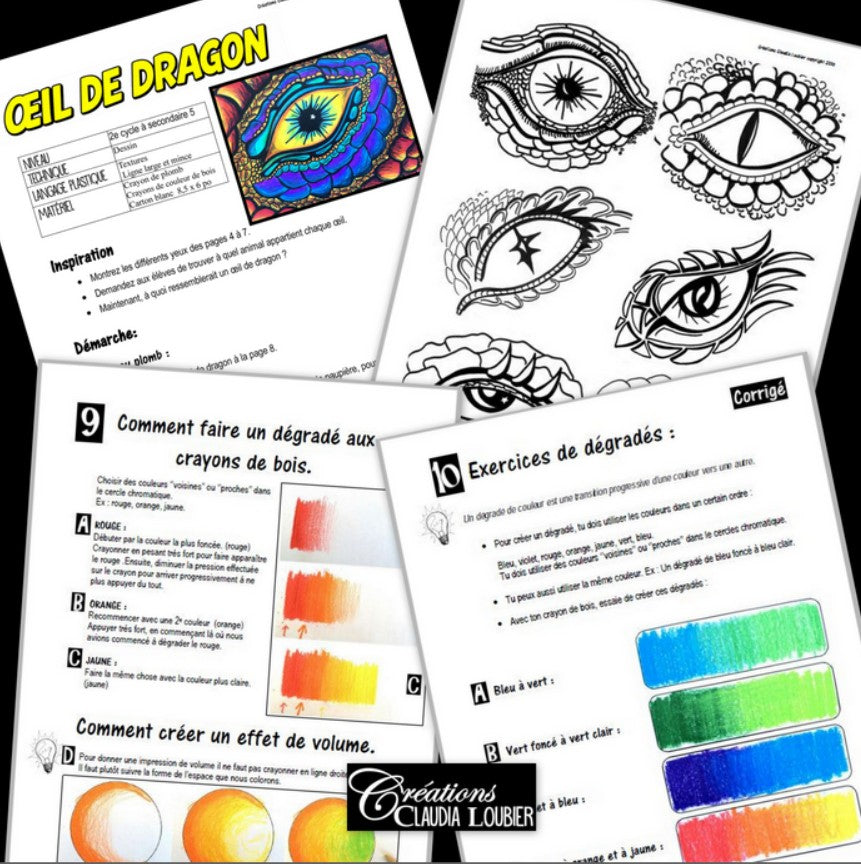 Oeil de dragon : Arts plastiques