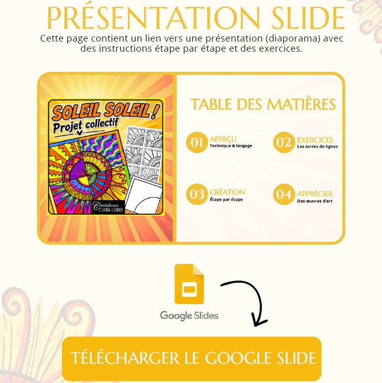 Soleil Soleil ! Été - Printemps - Arts plastiques