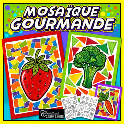 Mosaïque gourmande : Mois de la nutrition - Aliments - Santé - Nourriture