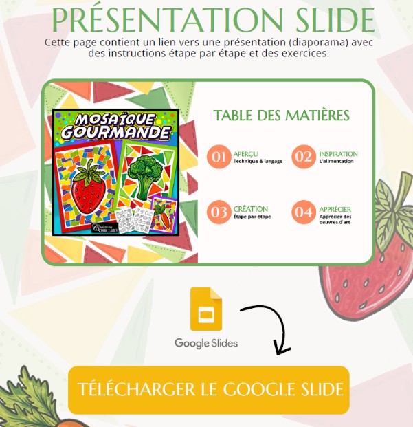 Mosaïque gourmande : Mois de la nutrition - Aliments - Santé - Nourriture