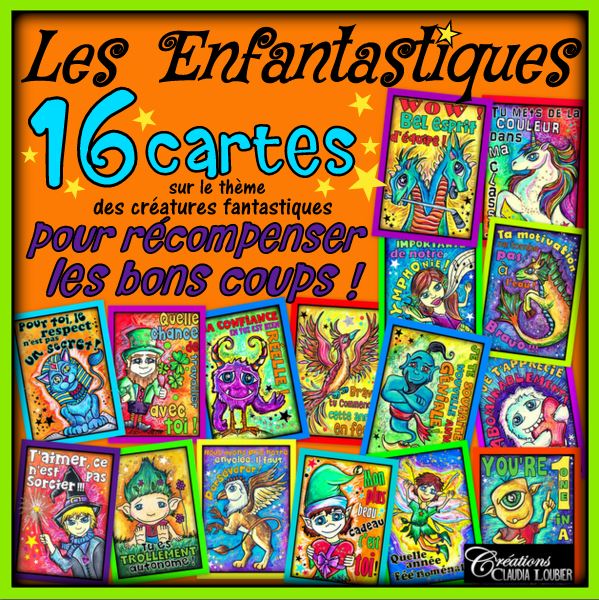 Collection cartes récompenses: Les Enfantastiques