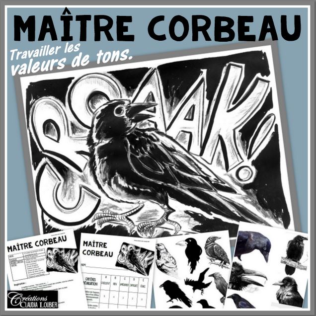 Maître corbeau - Arts plastiques