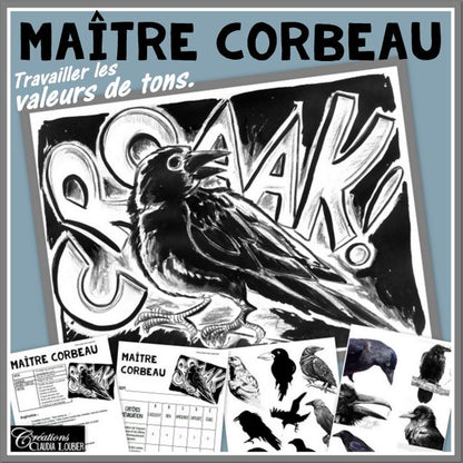 Maître corbeau - Arts plastiques