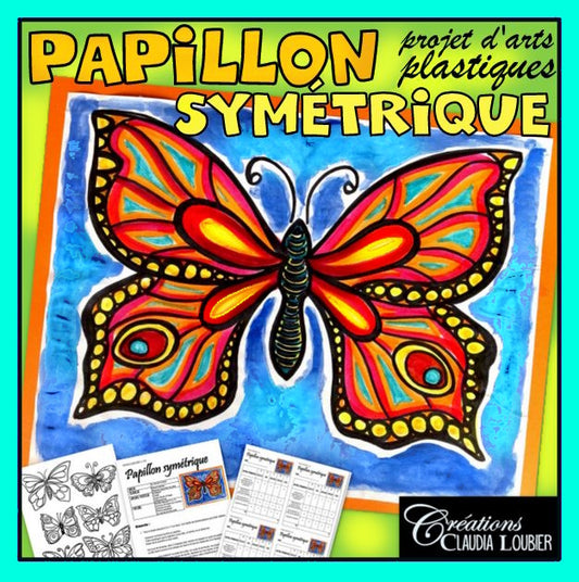 Papillon symétrique - Arts plastiques  - Printemps - Été