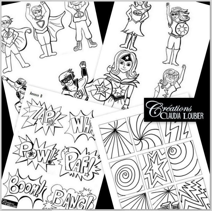 Super héros - Pop art - Arts plastiques