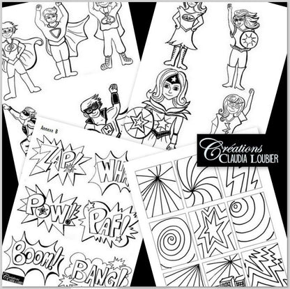 Super héros - Pop art - Arts plastiques