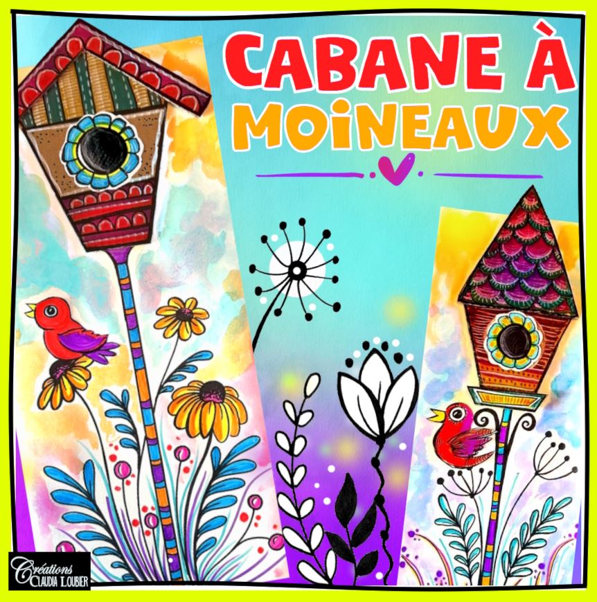 Arts plastiques: Cabane à moineaux - Printemps