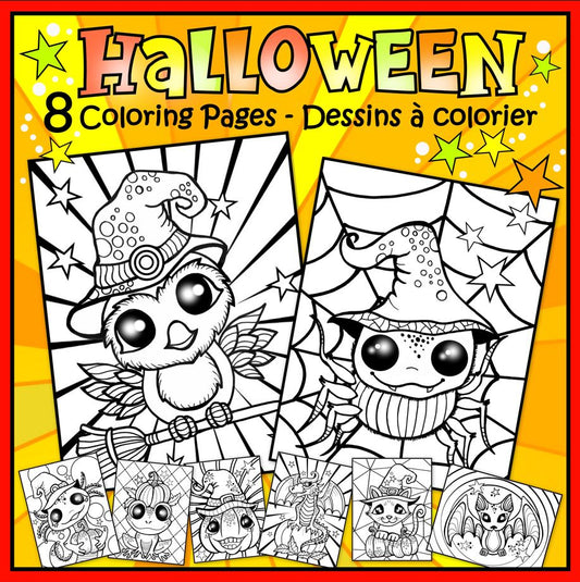 Halloween: Dessins à colorier