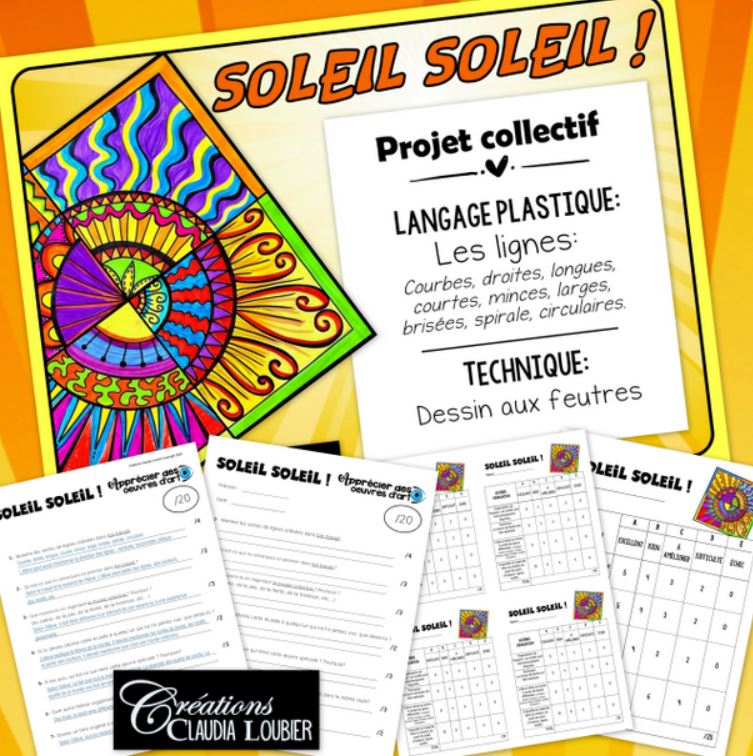 Soleil Soleil ! Été - Printemps - Arts plastiques