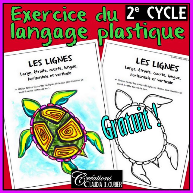 Gratuit Exercice langage plastique : 2e cycle - Les lignes