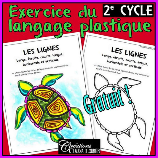 Gratuit Exercice langage plastique : 2e cycle - Les lignes