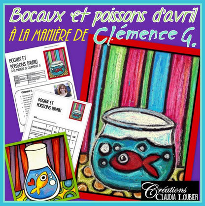 Poisson d'avril : Bocaux et poisson - Arts plastiques