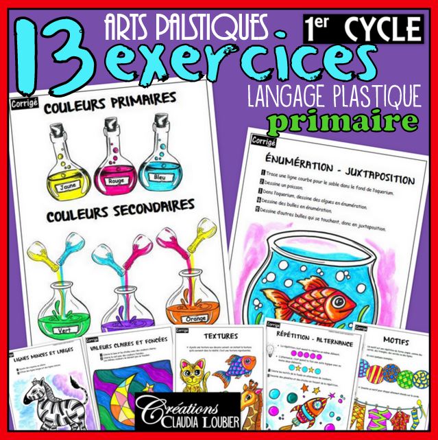 1er cycle: 13 exercices du langage plastique