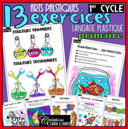 1er cycle: 13 exercices du langage plastique