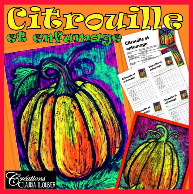 Citrouille et enfumage - Arts plastiques