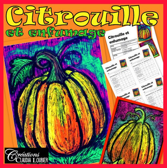 Citrouille et enfumage - Arts plastiques