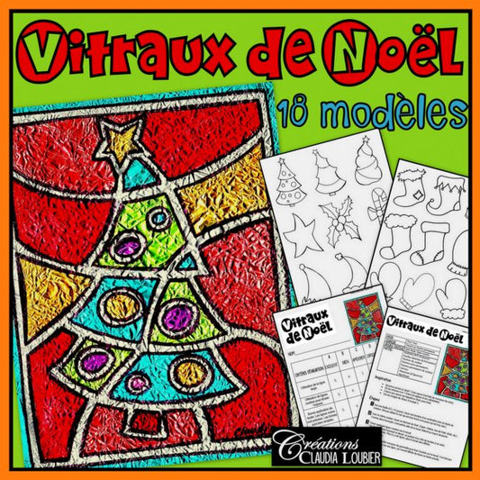 Vitraux de Noël - Arts plastiques