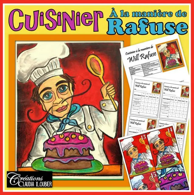 À la manière de Will Rafuse, Cuisinier, Arts plastiques