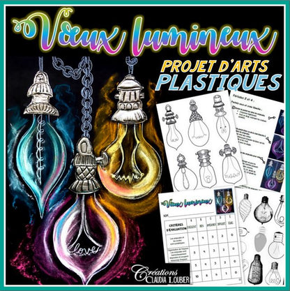 Voeux lumineux - Arts plastiques - Noël