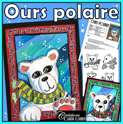 Ours polaire - Arts plastiques - Noël - Hiver