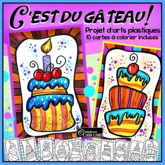 Carte de fête : C'est du gâteau !