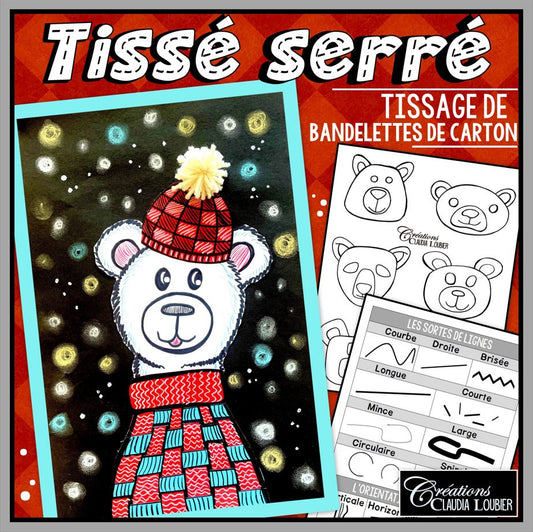 Tissé serré ! Arts plastiques - Hiver et Noël - TIssage