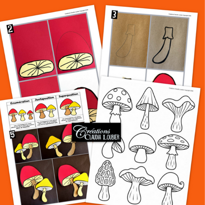 Champignons d’automne – Projet d’arts plastiques