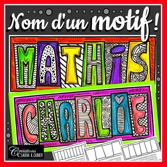 Nom d'un motif ! Rentrée scolaire identification bureau