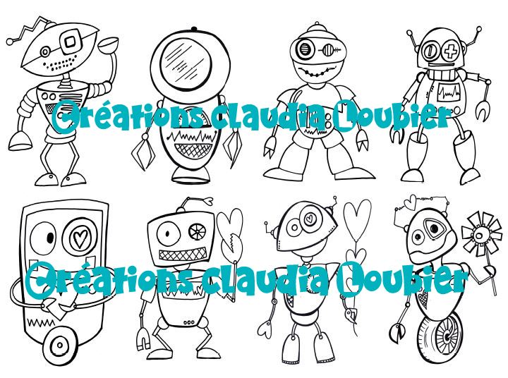 RObotMANTIQUE - Robot pour la St-Valentin - Arts plastiques