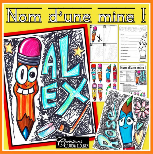 Nom d'une mine ! Arts plastiques - Rentrée scolaire