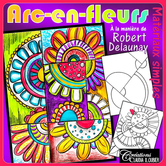 Arc-en-fleurs ! Projet d'arts plastiques