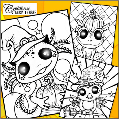 Halloween: Dessins à colorier