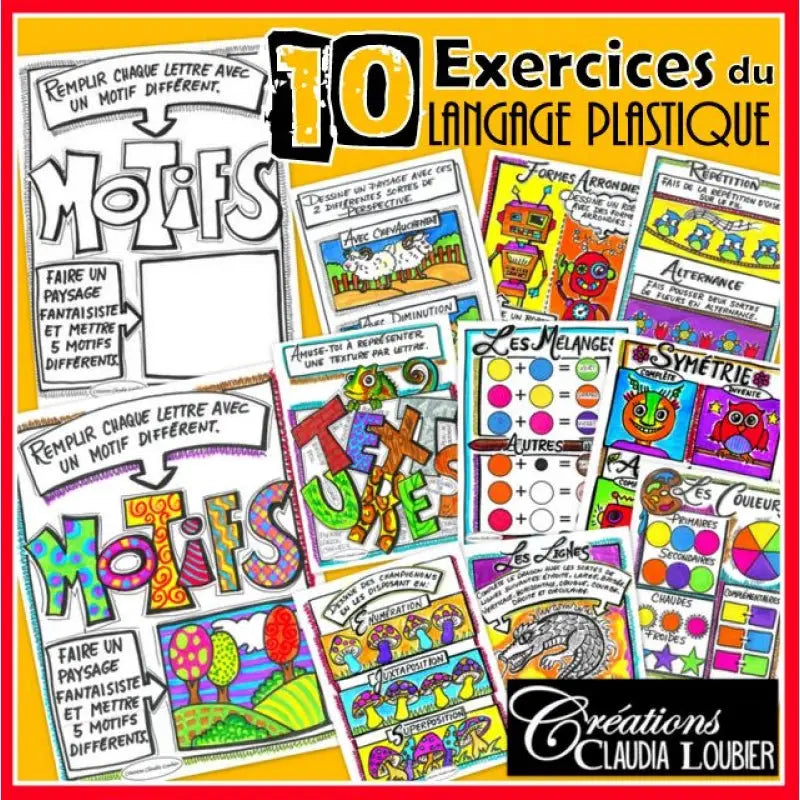 Arts plastiques: 10 exercices, TOUT le langage plastique des arts au primaire