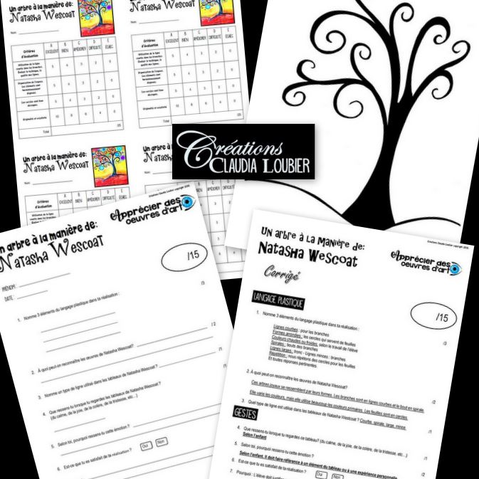 Arbre à la manière de Natacha Wescoat - Automne - Arts plastiques