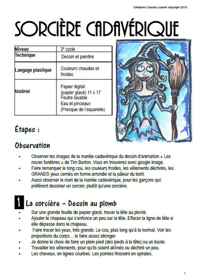 Halloween: Sorcière cadavérique